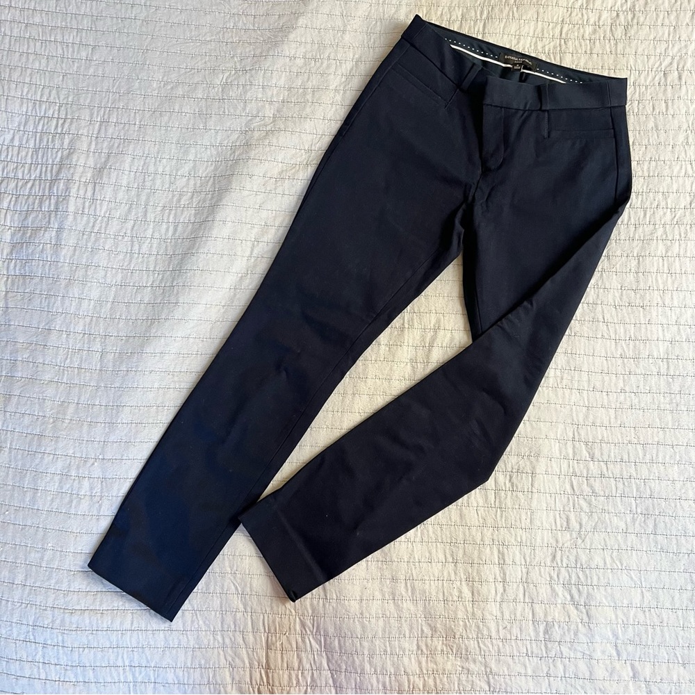 Classy  deep blue color pants. Best with jacket and blouse.